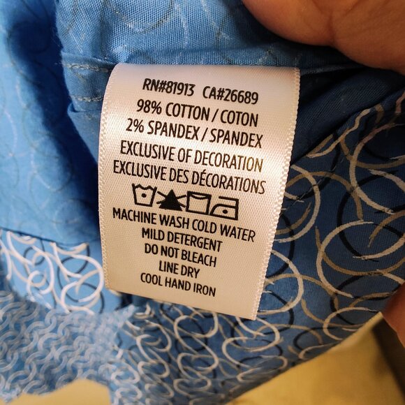 Robert Graham Men's Medium Long Sleeve Flip Cuff Button Down Shirt - Picture 8 of 10